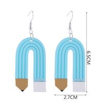 1 Pair Cute Geometric Soft Clay Irregular Women's Earrings main image 2