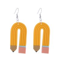 1 Pair Cute Geometric Soft Clay Irregular Women's Earrings sku image 9