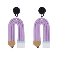1 Pair Cute Geometric Soft Clay Irregular Women's Earrings sku image 15