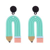 1 Pair Cute Geometric Soft Clay Irregular Women's Earrings sku image 16