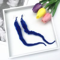 1 Pair Cute Geometric Solid Color Plush Women's Drop Earrings sku image 9
