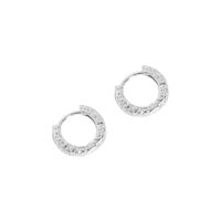 Ins Style Circle Sterling Silver Plating Earrings 1 Pair sku image 1