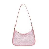 Women's Spring Pu Leather Solid Color Fashion Square Zipper Underarm Bag sku image 1