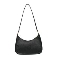 Women's Spring Pu Leather Solid Color Fashion Square Zipper Underarm Bag sku image 4