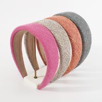 Women's Fashion Simple Style Solid Color Knit Rib-knit Hair Band main image 8