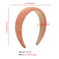 Women's Fashion Simple Style Solid Color Knit Rib-knit Hair Band main image 2