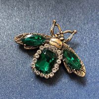 Baroque Style Bee Alloy Copper Inlay Crystal Glass Women's Brooches sku image 2