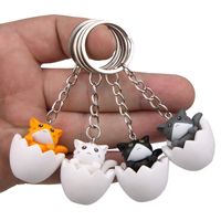 1 Piece Cute Cat Alloy Plastic Unisex Bag Pendant Keychain main image 2