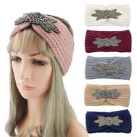 Fashion Flower Yarn Inlay Artificial Diamond Hair Band 1 Piece main image 1