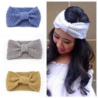 Fashion Bow Knot Yarn Rib-knit Hair Band 1 Piece main image 1