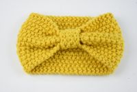 Fashion Bow Knot Yarn Rib-knit Hair Band 1 Piece sku image 8