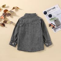 Fashion Solid Color Patchwork Cotton Boys Outerwear main image 5