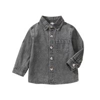 Fashion Solid Color Patchwork Cotton Boys Outerwear main image 4
