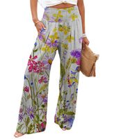 Women's Daily Fashion Plant Butterfly Full Length Printing Casual Pants main image 3