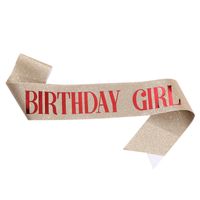 Birthday Letter Glitter Cloth Party Costume Props 1 Piece sku image 29