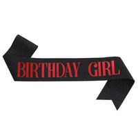 Birthday Letter Glitter Cloth Party Costume Props 1 Piece sku image 27