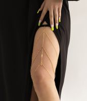 Fashion Sexy Imitation Pearl Leg Ring Alloy Body Chain sku image 5