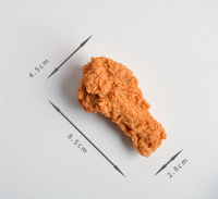 1 Piece Funny French Fries Chicken Plastic Children Unisex Bag Pendant Keychain sku image 14