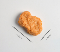 1 Piece Funny French Fries Chicken Plastic Children Unisex Bag Pendant Keychain sku image 11
