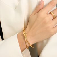 Titanium&stainless Steel Fashion Bows Bracelet  (rose Alloy)  Fine Jewelry Nhok0519-rose-alloy sku image 32