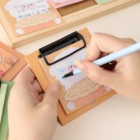 Cute Mini Small Board Clip Sticky Note Set Student Notepad Non-adhesive Small Fresh Notebook Notepad main image 5