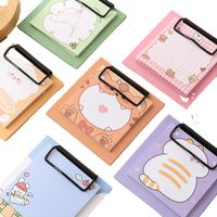 Cute Mini Small Board Clip Sticky Note Set Student Notepad Non-adhesive Small Fresh Notebook Notepad main image 3
