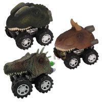 الإبداعية البلاستيك نموذج صغير المحارب ديناصور لعبة أطفال سيارة 1 قطعة main image 3