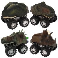 Creative Plastic Mini Model Warrior Dinosaur Children's Toy Car 1pcs main image 1