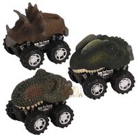 الإبداعية البلاستيك نموذج صغير المحارب ديناصور لعبة أطفال سيارة 1 قطعة main image 2