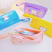 Double Layer Pencil Bag Girl Large Capacity Good-looking Ins Japanese Junior High School Student Girls Cute Stationery Box main image 1