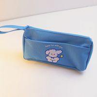 Double Layer Pencil Bag Girl Large Capacity Good-looking Ins Japanese Junior High School Student Girls Cute Stationery Box sku image 3