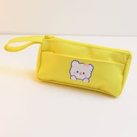 Double Layer Pencil Bag Girl Large Capacity Good-looking Ins Japanese Junior High School Student Girls Cute Stationery Box sku image 4