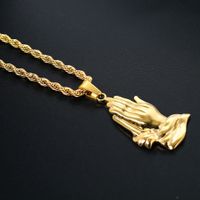 Ethnic Style Hand Stainless Steel Plating Necklace 1 Piece sku image 2