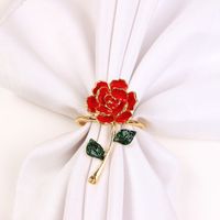 Elegant Flower Alloy Napkin Rings main image 4