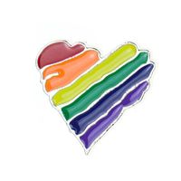 Fashion Clouds Rainbow Heart Shape Alloy Enamel Unisex Brooches sku image 3