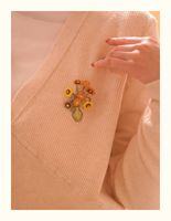 Sweet Flower Alloy Stoving Varnish Women's Brooches main image 5