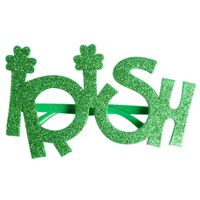 St. Patrick Shamrock Letter Plastic Party Costume Props Glasses 1 Piece main image 5