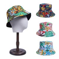 Unisex Casual Flower Printing Wide Eaves Bucket Hat main image 3