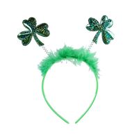 Saint Patrick Trèfle Lettre Noeud D'arc Plastique Fête Bande De Cheveux Accessoires De Déguisement 1 Pièce sku image 2