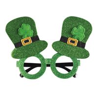 St. Patrick Shamrock Letter Plastic Party Costume Props Glasses 1 Piece main image 2