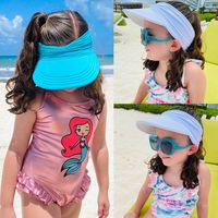 Children Unisex Fashion Solid Color Sun Hat main image 3