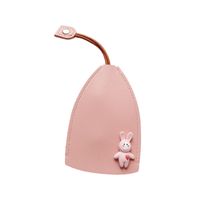 1 Piece Cute Rabbit Animal Solid Color Pu Leather Unisex Bag Pendant Keychain sku image 4
