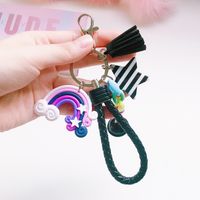 1 Piece Cute Rainbow Star Bell Metal Unisex Bag Pendant Keychain main image 6