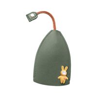 1 Piece Cute Rabbit Animal Solid Color Pu Leather Unisex Bag Pendant Keychain sku image 2