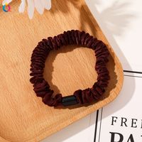 Simple Style Color Block Solid Color Cloth Rubber Band Pleated Hair Tie 1 Piece sku image 16