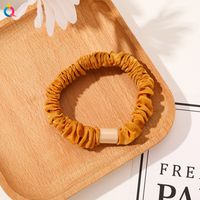 Simple Style Color Block Solid Color Cloth Rubber Band Pleated Hair Tie 1 Piece sku image 24