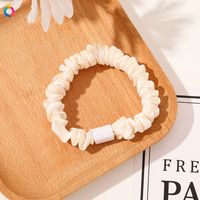 Simple Style Color Block Solid Color Cloth Rubber Band Pleated Hair Tie 1 Piece sku image 11