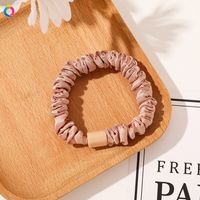 Simple Style Color Block Solid Color Cloth Rubber Band Pleated Hair Tie 1 Piece sku image 17