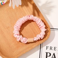 Simple Style Color Block Solid Color Cloth Rubber Band Pleated Hair Tie 1 Piece sku image 21