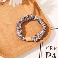 Simple Style Color Block Solid Color Cloth Rubber Band Pleated Hair Tie 1 Piece sku image 13